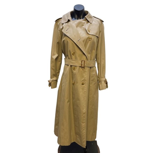 Burberry Jackets & Blazers - *Burberry Tan Coat Trench Long XL